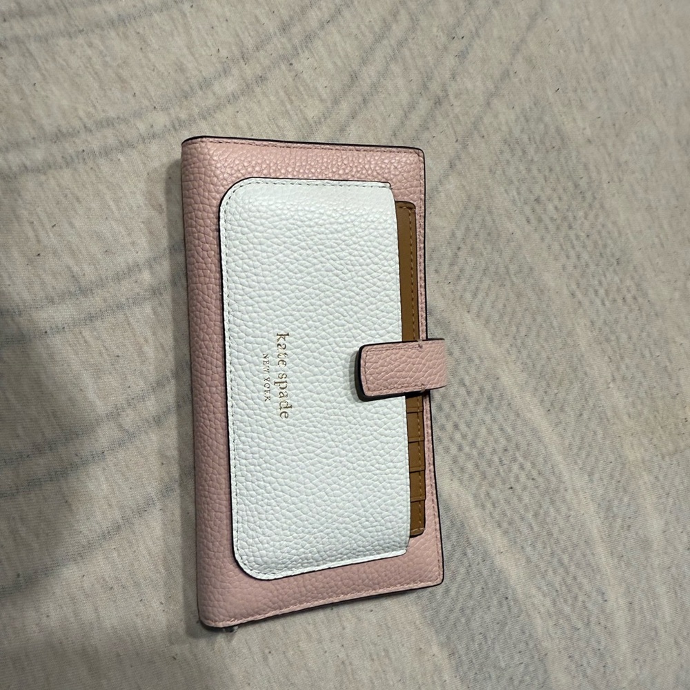 Kate Spade Blush Pink and White Wallet